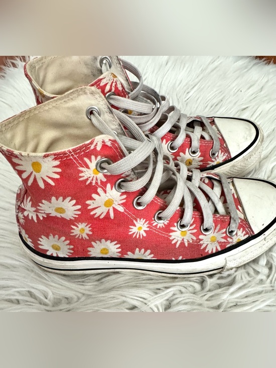 Converse Shoes - Converse Platform Pink Daisy High-Top Women’s Sneakers